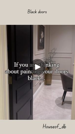 Ikea Renovation, Black Doors Interior, White Interior Doors, Painted Interior Doors, House Colour, Bathroom Tips, Black Interior Doors, Black Front Doors, Black Door