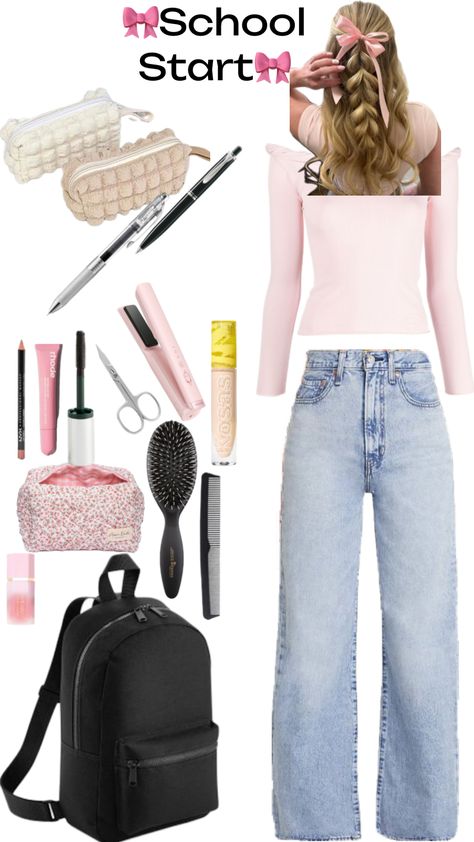 Hey Do you already know what to wear on the first day of school?... No then try this outfit but remember... Don't forget the emergency bag🧖🏼‍♀️🤗 Cute Middle School Picture Day Outfits, Middle School Picture Day Outfits, Picture Day Outfits For School, First Week Of School Outfits, Friday Ootd, Picture Day Outfit, Picture Day Outfits, Emergency Bag, Modest Summer