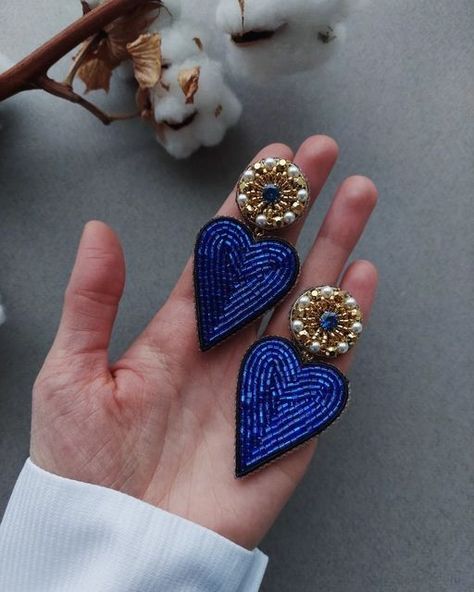 DIY embroidery earrings