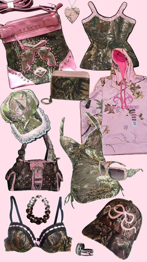 #realtree #playboy #mcbling #fashion #trendy #pinkcamo #y2k #2000s #camo Camo And Pink Outfit, Pink And Camo Outfit, 2000 Outfit, Camo Outfit, Mcbling Fashion, Camo And Pink, Camo Outfits, 2000s Fashion Outfits, Y2k Clothes