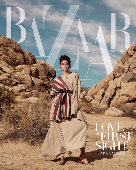 Sara Sampaio is Queen of the Desert for Harper's Bazaar Singapore Desert Fashion Editorial, Desert Editorial, Hair Editorial, Ideas For Flowers, Fashion Editorial Layout, Desert Photoshoot, Girls Bridesmaid Dresses, Desert Fashion, Sara Sampaio