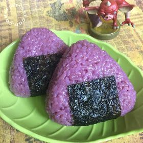 Fiction-Food Café: Monster Rice Balls | The Legend of Zelda: Breath of the Wild Recipes From Books, Zelda Party, Yam Or Sweet Potato, Purple Rice, Zelda Birthday, Wild Birthday Party, Purple Food, Avocado Cream, Dinner And A Movie