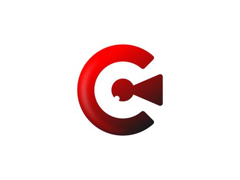 This Is a Letter C With Security Logo That Represent a Negative sppace Camera And a Security Lock Symbol. Security Company Logo Ideas, Security Logo Design Ideas, Security Services Logo, Security Camera Poster Design, Security Brand Identity, Security Company Logo, Logo Design Negative Space, Key Icon, Lock Logo