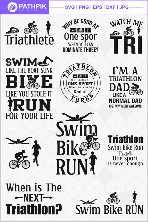 Triathlon Aesthetic, Triathlete Quotes, Triathlon Humor, Triathlon Quotes, Pewter Embossing, Triathlon Bike, Shirt Prints, Bike Run, Design Quotes