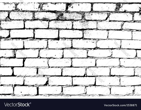 Barber Drawing, Brick Drawing, Wall Overlay, Draw Bricks, Brick Wall Drawing, Wall Drawing Ideas, Graffiti Fonts, Overlay Texture, White Brick Wall