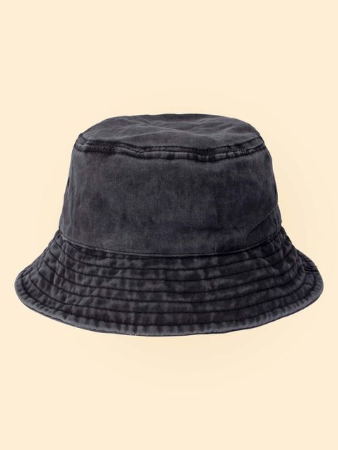 Bucket Hat Fashion, Bucket Hat Summer, Summer Hats Beach, Black Bucket Hat, Denim Bucket Hat, Swag Girl Style, Black Bucket, Ponytail Hat, Bucket Hat Black