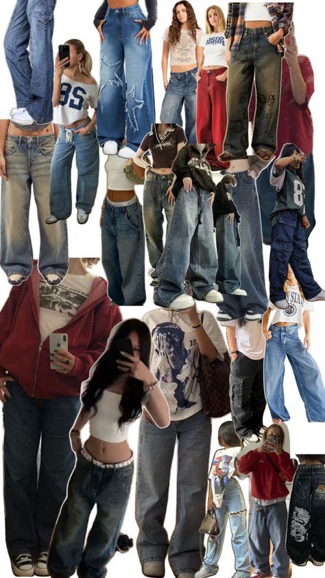 Baggie Jeans Outfit, Baggie Jeans, Street Style Outfits Casual, Streetwear Girl, Shoes Outfit Fashion, Trendy Outfits For Teens, Cute Fit, Swaggy Outfits, Jeans Outfit