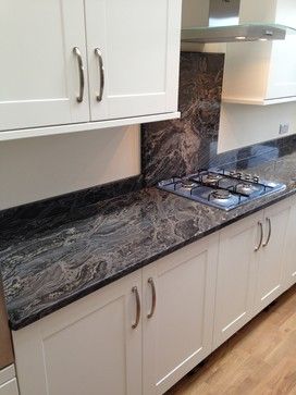 Granite Splashback Design Ideas, Pictures, Remodel and Decor Granite Splashback Kitchen, Granite Benchtop, Kitchen Splashback, Granite Kitchen, Kitchen Diy, Ideas Pictures, Photos Ideas, Diy Kitchen, Countertops