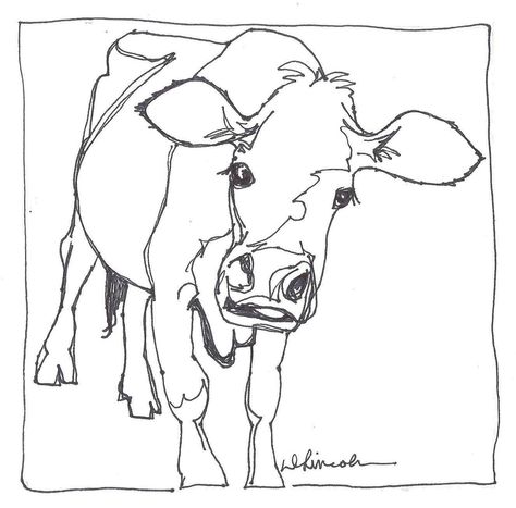 Jersey cow with border Jersey Cow Tattoo, Debbie Grayson, Cow Sketch, Sketch Animals, Contour Drawings, Fire Poster, Animal Line Drawings, Contour Line Drawing, Cow Tattoo