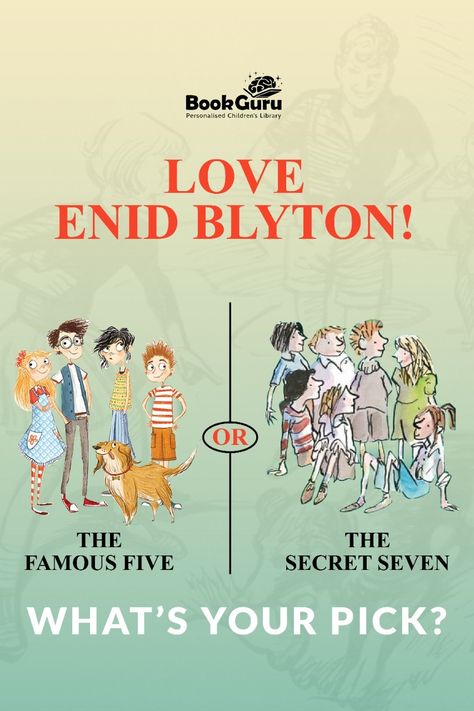 Does your young reader love Enid Blyton and mysteries? If yes, then they must have read books from the Secret Seven and Famous Five series. Which of the two series is their favourite pick? Do let us know in the comments. Famous Five Books, Secret Seven, Famous Five, Enid Blyton Books, The Famous Five, Childrens Library, Enid Blyton, Personalised Kids, Book Recommendations