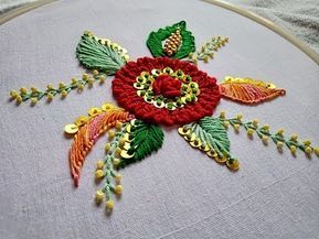 Hand embroidery. Trendy hand embroidery design for dresses. - YouTube Chader Designs Hand Work, Chamki Work Designs, Imbrodri Design, Hand Bead Embroidery Designs, Chamki Work, Back Embroidery Design, Hand Work Dress, Hand Work Design, New Embroidery Designs