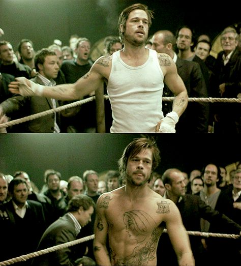 Snatch Brad Pitt Tattoo, Snatched Movie, Guy Ritchie Movies, Guy Ritchie, Watch It, Film Serie, Brad Pitt, Movie Scenes, Serie Tv