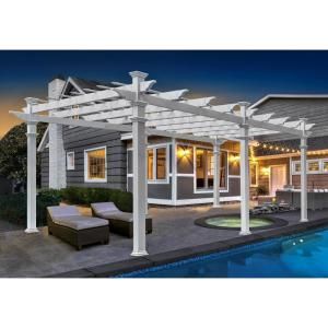 Backyard Discovery Haven 9 ft. x 12 ft. All Cedar Triangular Cabana Pergola with Pebble Privacy Panels-2004528COM - The Home Depot Gray Pergola, Freestanding Pergola, New England Arbors, Attached Pergola, Vinyl Pergola, Louvered Pergola, Cedar Pergola, Building A Pergola, Wood Pergola