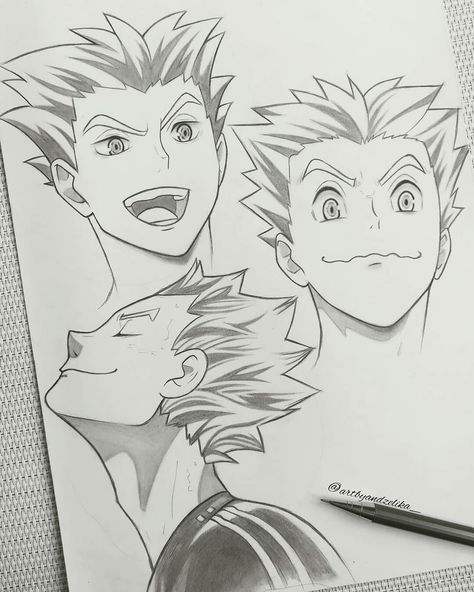 Kotaro Bokuto, Anime Drawing Sketches, Anime Lineart, Anime Drawing Books, Art Tools Drawing, Cool Sketches, Figure Drawing Reference, Anime Drawing, Anime Character Drawing