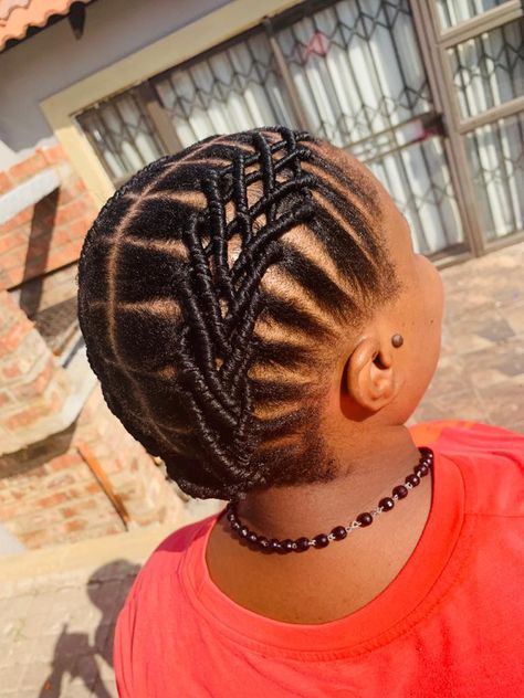 Benny And Betty Hairstyle For Kids, Tread Hairstyles, Straight Up Hairstyles Braids, Up Hairstyles Braids, Benny And Betty Hairstyle With Afro, Benny And Betty Hairstyle, Straight Up Hairstyles Braids African, Threaded Hairstyles, Cornrow Updo On Natural Hair