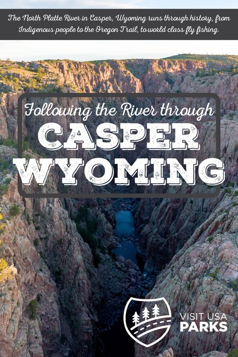 Following the River through Casper, Wyoming Usa Vacations, Beautiful Places In Usa, Casper Wyoming, Usa Places To Visit, The Oregon Trail, Visit Usa, Travel Bucket List Usa, Oregon Trail, Us Road Trip