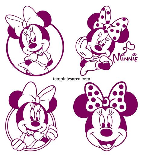 Minnie Mouse Silhouette Svg, Minnie Mouse Svg Cricut Free, Free Minnie Mouse Svg, Minnie Mouse Images Free Printable, Minnie Mouse Svg Free, Minnie Mouse Border, Minnie Silhouette, Disney Svg Free, Minnie Mouse Svg