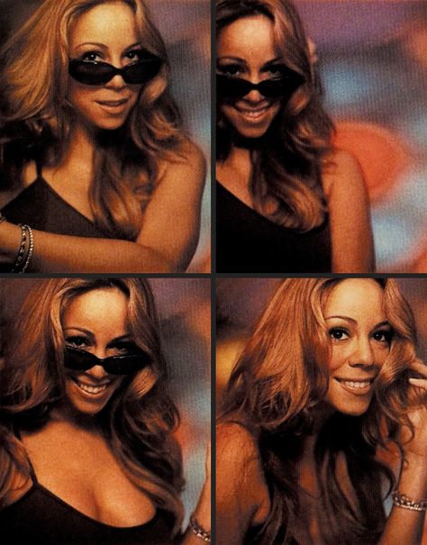 Trl Photobooth, Mtv Trl Photobooth, Mtv Trl, Mariah Carey Sunglasses, Mariah Carey Magazine Cover, Its Timeeeeee Mariah Carey, Mariah Carey Obsessed Music Video, Y2k Photoshoot, Mariah Carey 90s