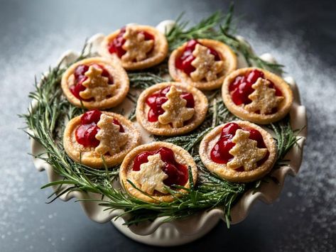 Christmas Tree Tarts Recipe | Ree Drummond | Food Network Christmas Potluck, Tarts Recipe, Canning Cherry Pie Filling, Easy Holiday Desserts, Canned Cherries, Easy Holiday Recipes, Stephanie Brown, Tree Cookies, Pioneer Woman Recipes