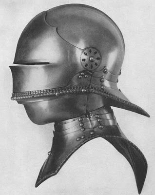 Close Helm / Sallets by Helmschmied Gothic Helmet, Sallet Helmet, Types Of Armor, Medieval Helmets, Knights Helmet, Armor Clothing, Historical Armor, Suit Of Armor, Knight Armor