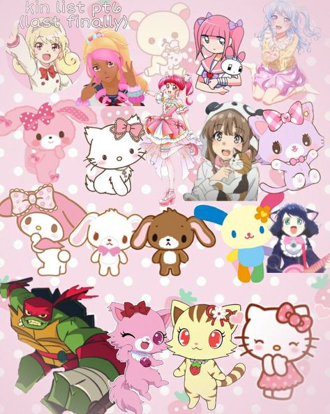 They looks like me ^^ #tmnt#jewelpet#sanrio#showbyrock#precure#prettycure#yandaresimulator#bandori#bangdream#kawaiicore#happysugarinjection#strawberries#pink#kawaii Showbyrock Sanrio, Kin List, Pink Kawaii, Princess Peach, Strawberries, Snoopy, Mario Characters, Pink, Fictional Characters