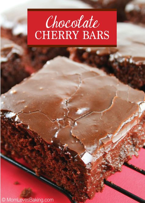 Chocolate Cherry Bars was 1 of 2 winners at the Pillsbury Bake-Off in 1974. Follow along as I make all 52 grand prize recipes in 1 year. This is #27! #ChocolateSheetCake Chocolate Cherry Bars, Cherry Bars, Chocolate Sheet Cake, Slow Cooker Desserts, Cherry Recipes, Oreo Dessert, Cake Bars, God Mat, Baking Project