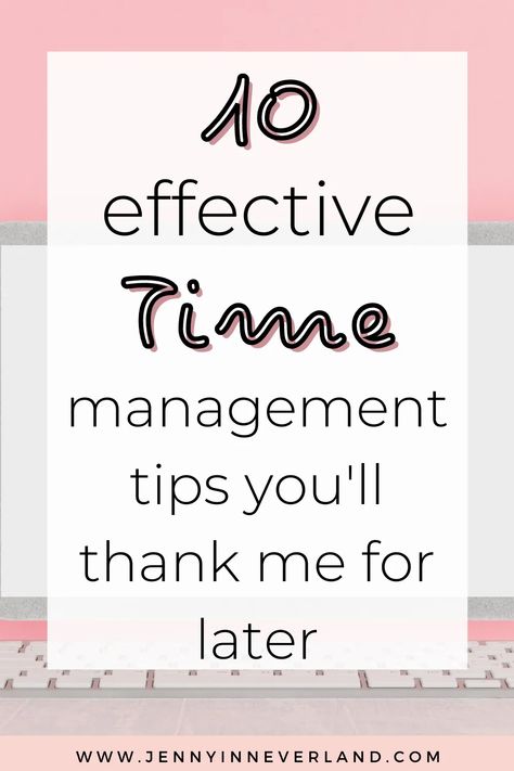 Time management is something I’ve worked hard over the last few years to perfect. As a self-employed, work from home blogger, it’s my responsibility to stay productive and organized in my work. I don’t have a boss looking over my shoulder, making sure I get all my work done before home time. If you’re in a similar position or just find yourself slacking in that area in general, here are 10 time management tips you’ll definitely thank me for later. Productivity At Work, Time Management Techniques, Self Employed, Work Goals, Manage Your Time, Effective Time Management, Stay Productive, Time Management Skills, How To Stop Procrastinating