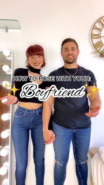 How To Stand In Pictures With Boyfriend, How To Pose With A Shorter Guy, How To Pose With Boyfriend Standing, How To Pose With Your Boyfriend, Pose With Your Boyfriend, How To Pose For Pictures With Boyfriend, How To Pose With Boyfriend, Posing With Boyfriend, Taller Girlfriend Couples