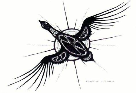 Carl Ray Red Kettle, Goose Tattoo, Native Symbols, Totem Tattoo, Native American Tattoos, Native Artwork, Eastern Woodlands, Fish Silhouette, Snow Goose