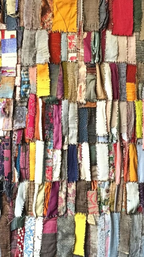 Give old fabrics new life by transforming them into beautiful, recycled wall hangings! This creative DIY project lets you repurpose old clothing, linens, or fabric scraps to craft unique, textured wall art that adds a personal, eco-friendly touch to your decor. Perfect for those who love sustainable, handmade home decor. 🌿🖼 #RecycledWallHangings #DIYHomeDecor #UpcycledCrafts #SustainableLiving Recycled Fabric Crafts, Recycling Old Clothes, Recycled Fabric Art, Recycle Old Clothes, Fabric Photography, Upcycled Crafts, Old Clothes, Textured Wall Art, Textured Wall