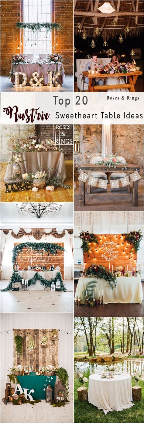 20 Rustic Country Wedding Head Sweetheart Table Ideas | Roses & Rings Fall Wedding Head Table Ideas, Head Table Rustic Wedding, Western Wedding Sweetheart Table, Farm Table Sweetheart Table Wedding, Harvest Style Head Table Wedding, Wedding Head Table, Sweetheart Table Mr & Mrs, Sweetheart Table Farm Table, Rustic Sweetheart Table