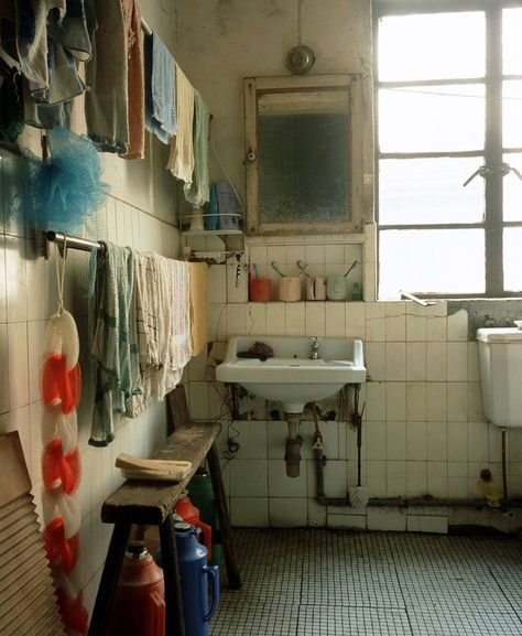 Gallery of Photographer Captures the Social and Physical Transformations of Shanghai - 20 Greg Girard, Production Design, Shared Bathroom, Future Apartment, Studio Decor, Metropolis, 인테리어 디자인, House Inspo, Set Design