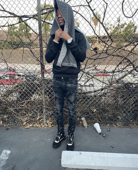 Nardo Wick, Amiri Jeans, Drippy Outfit, Jeans Outfit Men, Girl Gang Aesthetic, Drip Outfit Men, Crazy In Love, Black Men Street Fashion, Men Street Fashion