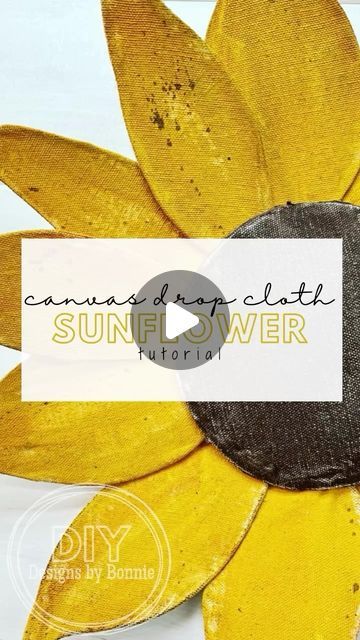 DIY Designs by Bonnie on Instagram: "Do you love sunflowers? #diycrafts #craftideas #tutorial #sunflowers" Sunflower Crafts For Adults Diy, Sunflower Crafts For Adults, Sunflower Wreath Diy, Sunflower Door Hanger, Crafts For Adults Diy, Sunflower Crafts, Canvas Drop Cloths, Diy Designs, Sunflower Wreath