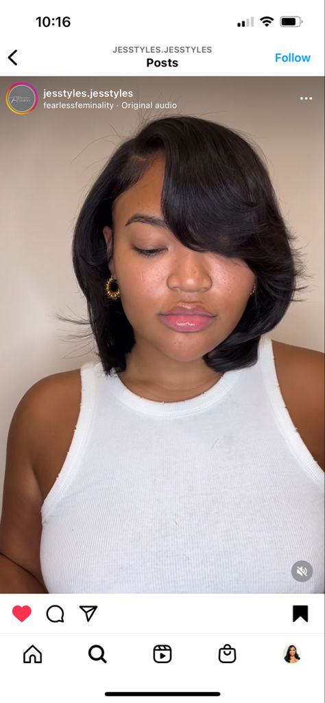 Flip Over Bob Weave Black Hair, Bob Relaxed Hair, Sew In Weave With Closure, Weave With Closure, Natural Hair Blowout, Bob Weave, Straightening Natural Hair, Closure Weave, Bob Cuts