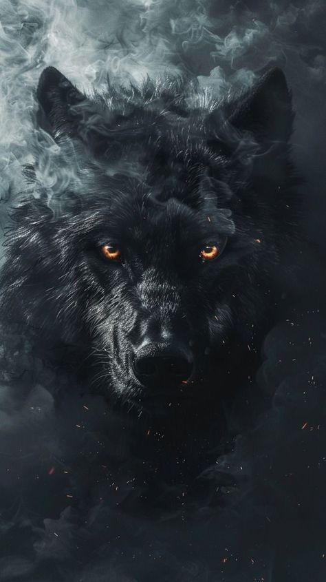 Angry Wolf Aesthetic, Black Wolf Aesthetic, Cryptids Creatures, Shadow Beast, Dark Beast, Angry Wallpapers, Powerful Creatures, Sharp Eyes, Angry Wolf