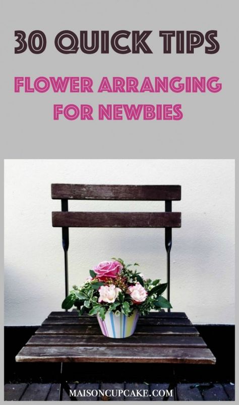 Floristry For Beginners, Flower Arranging Tutorial, Flower School, Flower Arrangements Simple, Floral Arrangements Diy, Garden Types, Easy Flower, Flower Arrangements Diy, Flower Arranging