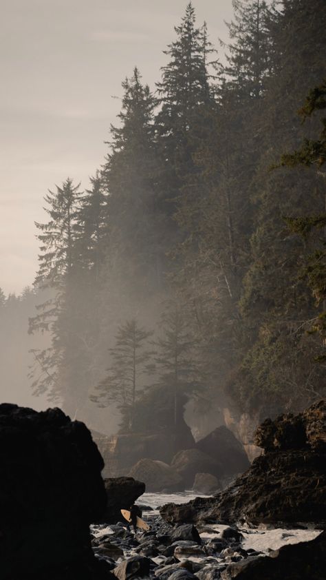 This photo was captured at a remote beach on Vancouver Island. If you would like this art piece on your wall check out my website! Vancouver Island Aesthetic, Pacific Northwest Beach Aesthetic, Vancouver Island Photography, Colour Collage, Vancouver Beach, Vancouver Island Painting, West Coast Vibes, Mystic Beach Vancouver Island, Surf Fashion