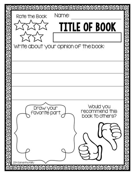 First Grade Book Report, 1st Grade Book Report, Kindergarten Book Report, Reading Response Worksheets, Book Report Template, 1st Grade Books, First Grade Books, 2nd Grade Books, Story Maps