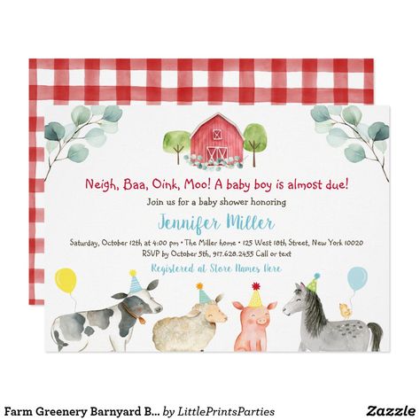 Farm Animals Invitations, Animal Party Invitations, Farm Animals Birthday, Animals Birthday Party, Farm Invitation, Farm Birthday Invitation, Animal Birthday Invitation, Farm Animal Party, Farm Animals Theme