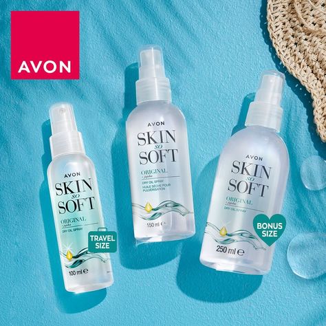 Get your skin 🌞summer-ready🌞 with Avon’s much-loved Skin So Soft Dry Oil Spray. Infused with nourishing jojoba oil, it leaves your skin silky soft. Plus, you can grab it in three sizes - 100ml, 150ml and 250ml! https://online.shopwithmyrep.co.uk/avon/beccajm03/ Avon Skin So Soft, Avon Beauty, Hand Hygiene, Summer Skincare, Dry Oil, Summer Skin, Holiday Essentials, Skin Care Essentials, Skin So Soft