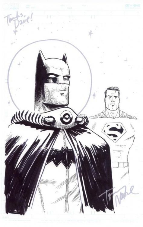 Superman and Batman by Tony Moore Beware The Batman, Dan Mora, Superman Art, Batman Artwork, Batman Comic Art, Im Batman, Batman Art, Art Gallery Room, Detective Comics