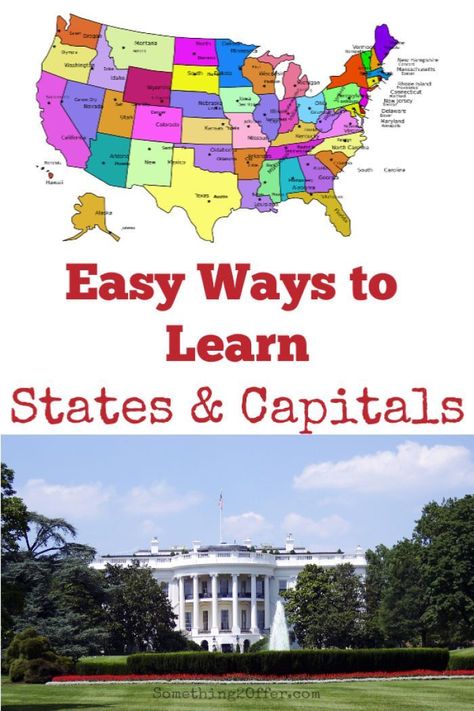 If you want to teach your child basic Geography then you will want easy ways to learn states and capitals. These ideas use free and paid resources that are quick to set-up and fun to use! Learning States, Basic Geography, Back To School Bash, Highlights Magazine, At The Doctor, Geography Activities, 4th Grade Social Studies, Teaching Geography, States And Capitals