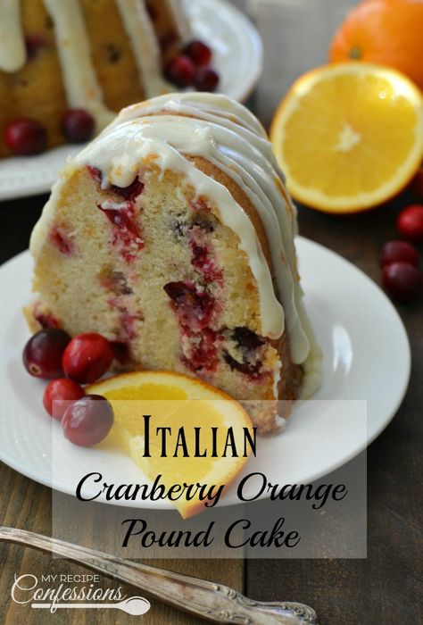 Food For Christmas Dinner, Cranberry Orange Pound Cake, Cranberry Orange Cake, Orange Bundt Cake, Orange Pound Cake, Cranberry Cake, Pound Cakes, Cranberry Recipes, Bundt Cakes Recipes