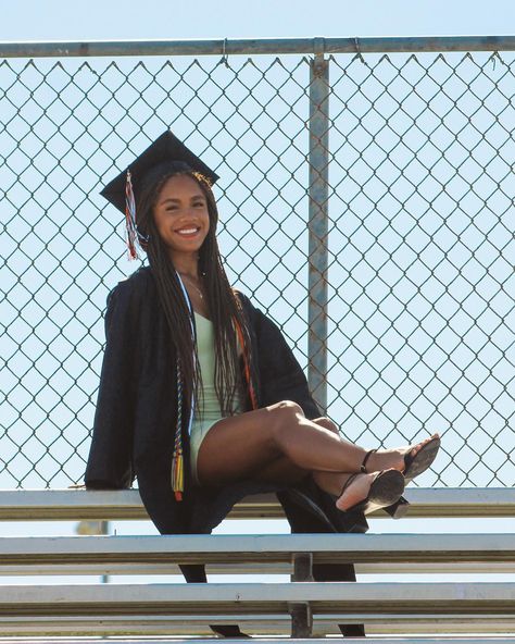 That post grad feeling: . . #ClassOf2024 #Graduation #2024Grad #GradPics #Senior #senior2024 2000s Senior Photos, Senior Picture Ideas Black Women High School, Senior Pictures Black, Pretty Senior Pictures, Senior Szn, Grad Shoot, Senior Stuff, White Dresses Graduation, Dresses Graduation