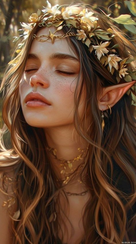 Female Elf, Elf Art, Female Character Inspiration, Fantasy Fairy, Exploring The World, Fantasy Aesthetic, Arte Fantasy, Medieval Fantasy, Magical Creatures