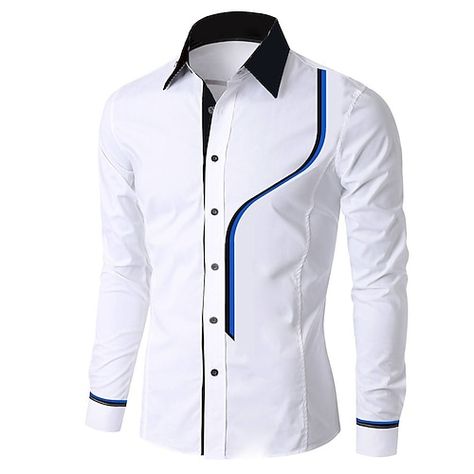 Big And Tall Style, Stylish Shirts Men, African Wear Styles For Men, Tall Fashion, Cotton Blends Dress, Fashion Business Casual, Fashion Suits For Men, African Men Fashion, Mode Design