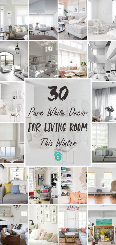 Living Rooms With White Walls, White Wall Living Room Ideas, Living Room Design White, Vintage Living Room Design, White Family Rooms, White Walls Living Room, White Wooden Floor, Simple Living Room Designs, Modern White Living Room