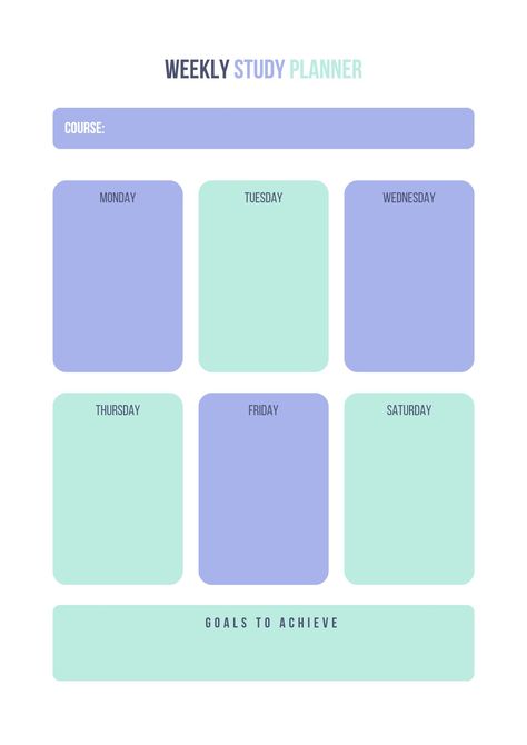 Weekly study planner for each course. Use it for scheduling your study routine. Course Schedule, Cat Template, Weekly Planner Free, Weekly Planner Template, Weekly Schedule, Daily Planner Template, Study Planner, Daily Planner, Weekly Planner