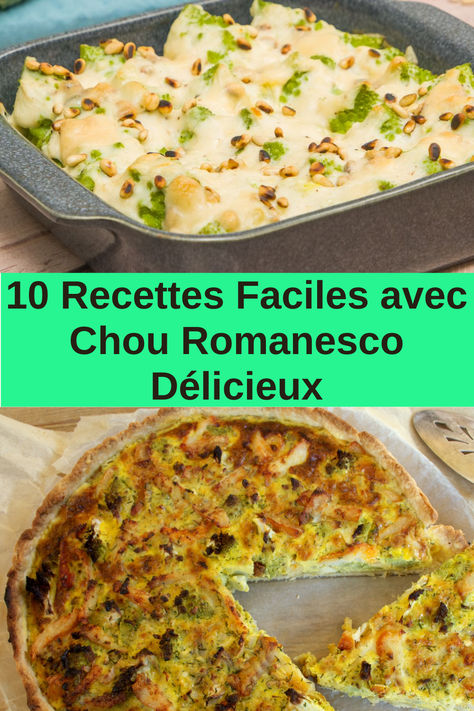 10 Recettes Faciles et Délicieuses avec le Chou Romanesco !  Découvrez 10 idées de recettes simples et gourmandes pour cuisiner le chou romanesco ! Sauté, en gratin, en velouté ou en salade, ce légume original et savoureux est parfait pour ajouter une touche de couleur et de croquant à vos plats. Essayez ces recettes pour sublimer le chou romanesco et surprendre vos invités !  #ChouRomanesco #RecettesFaciles #CuisineSaine #LégumesDeSaison #RecettesGourmandes #IdéesDeRecettes #CuisineÉquilibrée Chou Romanesco